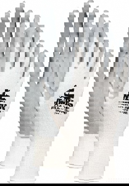 Puncture and Abrasion-Resistant Gloves: Size M, ANSI Puncture 0, Nylon Blend